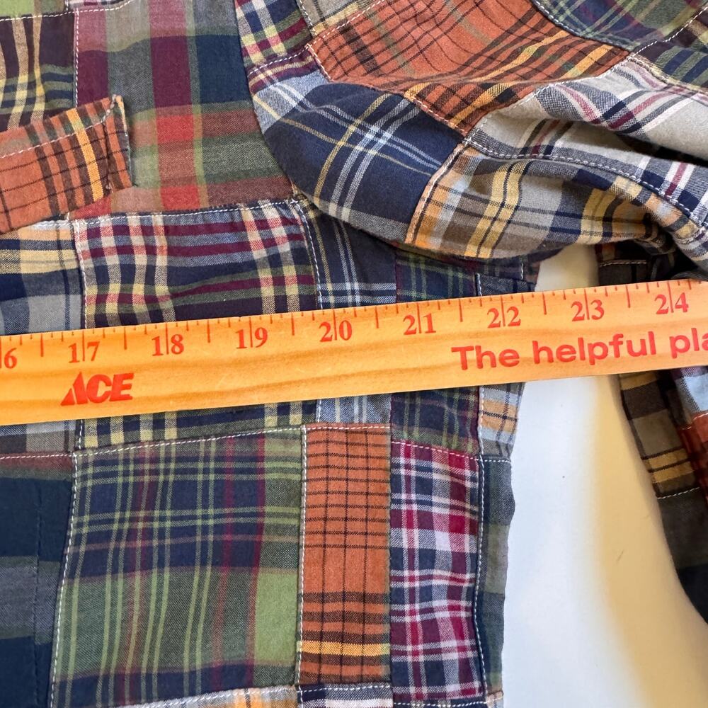 J.Crew Madras Patchwork Mens Blazer Preppy Size 42 Regular Sport Coat Academia - Picture 5 of 11